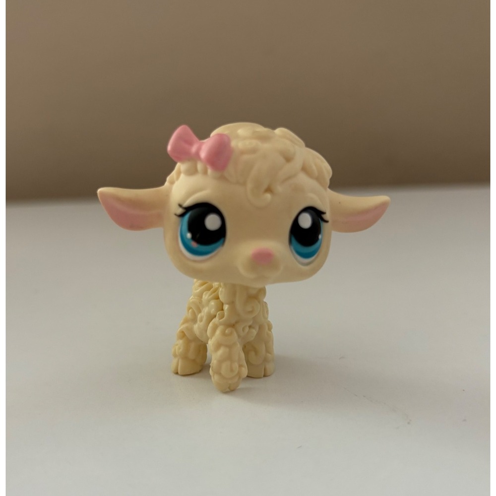 Littlest Pet Shop Lamb #396 Beige 2007 Hasbro Authentic G2
